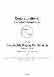 Google Ads Display Certification