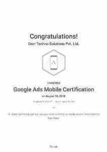 Google Ads Mobile Certification