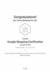 Google Shopping Certification